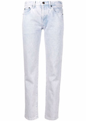 Saint Laurent bleached cropped jeans