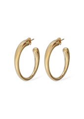 Saint Laurent Brass Hoop Earrings
