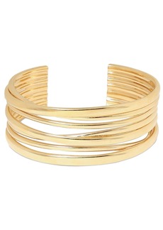 Saint Laurent Brass Multi-wire Cuff Bracelet