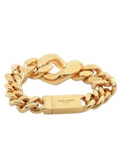 Saint Laurent Brass Oversize Curb Chain Bracelet
