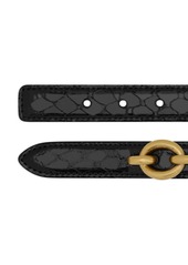 Saint Laurent buckled leather belt