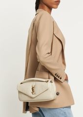 Saint Laurent Calypso Plunged Leather Shoulder Bag