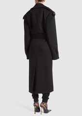 Saint Laurent Cashmere & Wool Midi Coat
