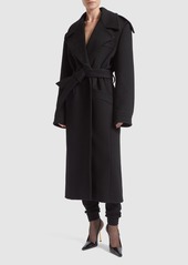 Saint Laurent Cashmere & Wool Midi Coat