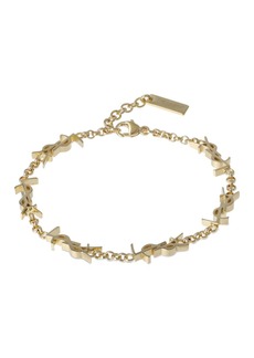 Saint Laurent Cassandre Brass Multi Ysl Bracelet