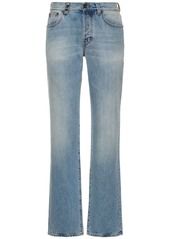 Saint Laurent Cassandre Cotton Denim Jeans