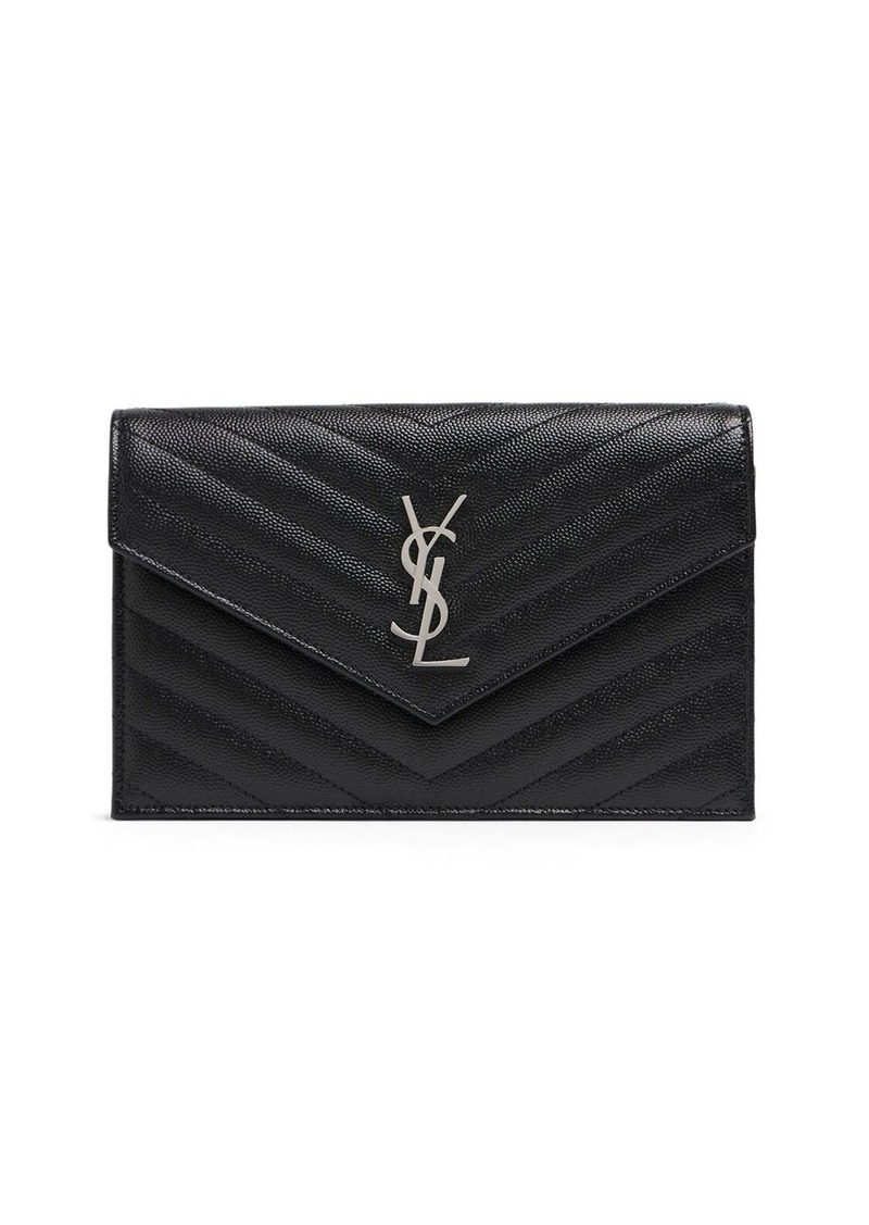 Saint Laurent Cassandre Leather Shoulder Bag