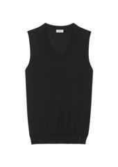 Saint Laurent Cassandre Tank Top In Wool