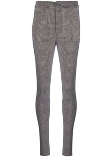 Saint Laurent check-patterned skinny trousers