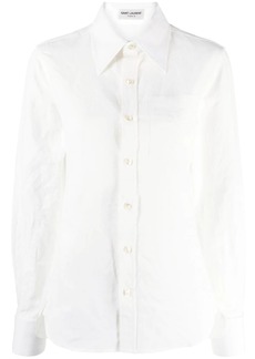 Saint Laurent cotton-linen blend shirt