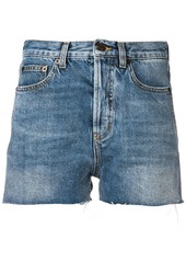 Saint Laurent frayed-edge denim shorts