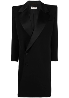 Saint Laurent Grain De Poudre tuxedo dress