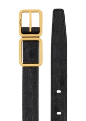 Saint Laurent double-buckle leather belt