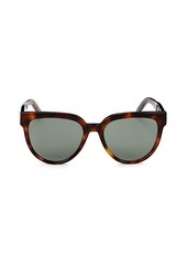 Saint Laurent Faux Tortoiseshell 54MM Round Sunglasses