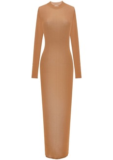 Saint Laurent fine-knit maxi dress