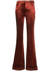 Saint Laurent flared velvet trousers