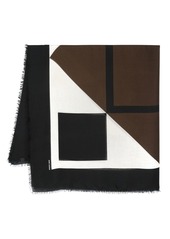 Saint Laurent geometric-print scarf