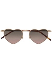 Saint Laurent gradient heart-shaped sunglasses