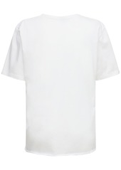 Saint Laurent Heart Printed Cotton Jersey T-shirt