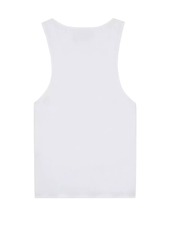 Saint Laurent Henley Tank Top in Cotton Poplin