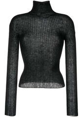 Saint Laurent high-neck ribbed-knit jumper