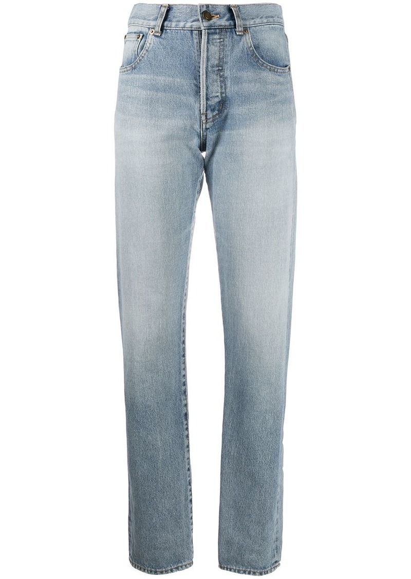 Saint Laurent high-rise straight-leg jeans