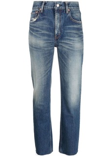Saint Laurent high-rise straight-leg jeans