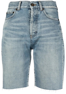 Saint Laurent high-waist denim shorts