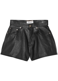 Saint Laurent high-waist mini shorts