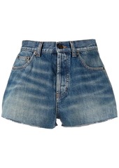 Saint Laurent high-waisted denim shorts
