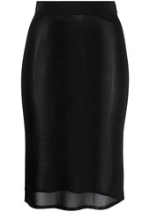 Saint Laurent high-waisted knee-length skirt