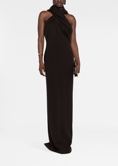 Saint Laurent hooded maxi dress