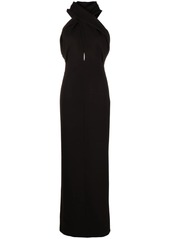 Saint Laurent hooded maxi dress