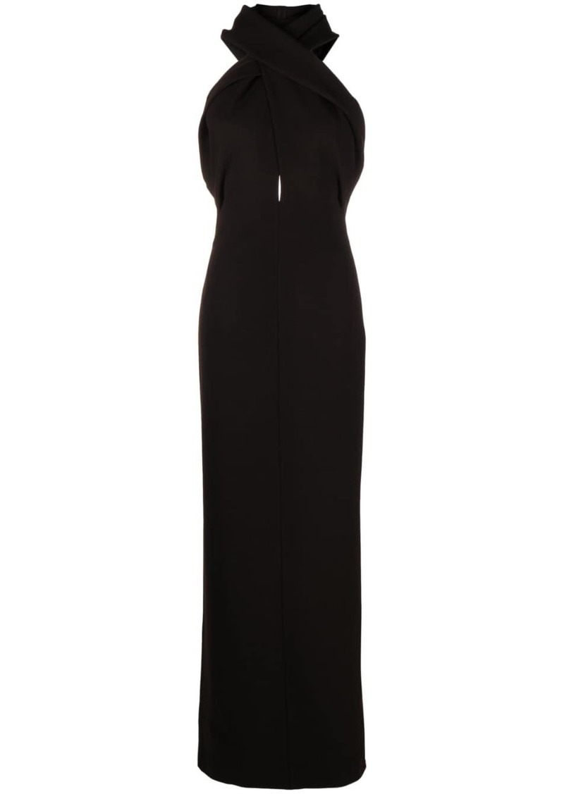 Saint Laurent hooded maxi dress