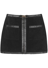 Saint Laurent horsebit-detail mini skirt