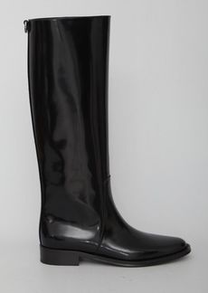Saint Laurent Hunt boots in glazed leather