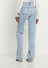 Saint Laurent Janice Straight Cotton Denim Jeans