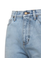 Saint Laurent Janice Straight Cotton Denim Jeans