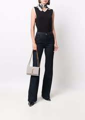 Saint Laurent Kate striped canvas shoulder bag