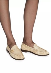 Saint Laurent Le Loafer Penny Slippers in Eel