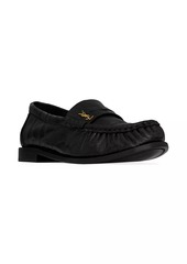 Saint Laurent Le Loafers Penny Slippers In Eel