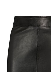 Saint Laurent Leather Long Skirt