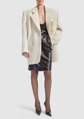 Saint Laurent Leather Skirt