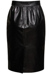 Saint Laurent Leather Skirt
