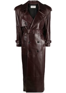 Saint Laurent leather trench coat