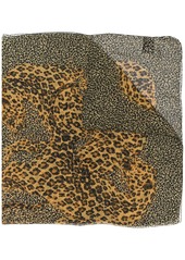 Saint Laurent leopard-print scarf