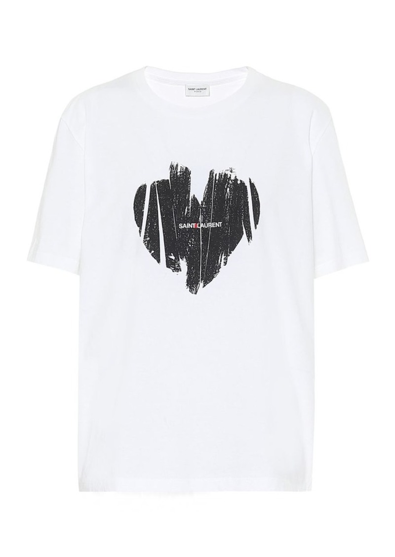 Saint Laurent Logo cotton T-shirt