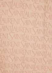 Saint Laurent logo-jacquard scarf