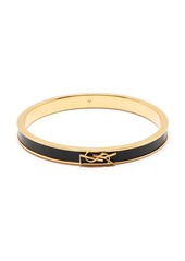 Saint Laurent logo-plaque bangle bracelet