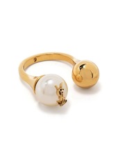 Saint Laurent Cassandre pearl ball ring